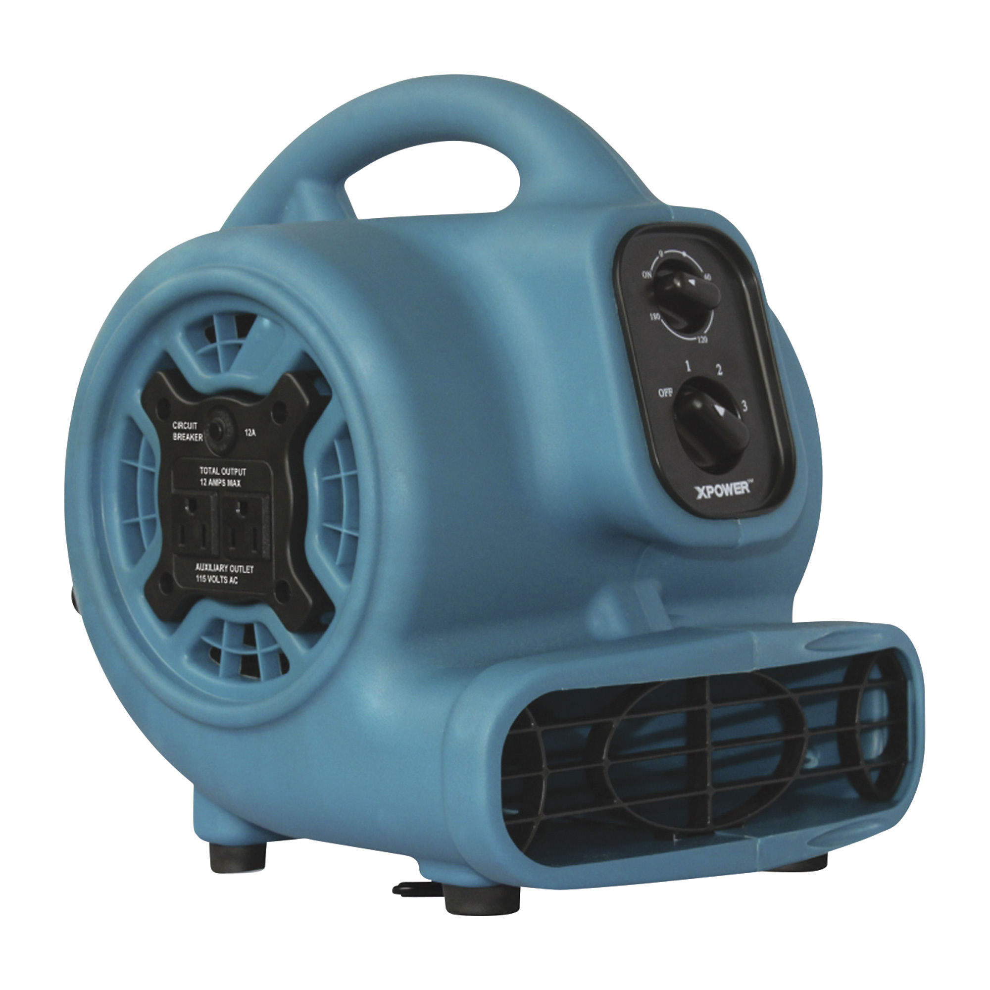 XPower 1/4 HP Mini Air Mover/Dryer, 925 CFM, Blue, Model# P-230AT